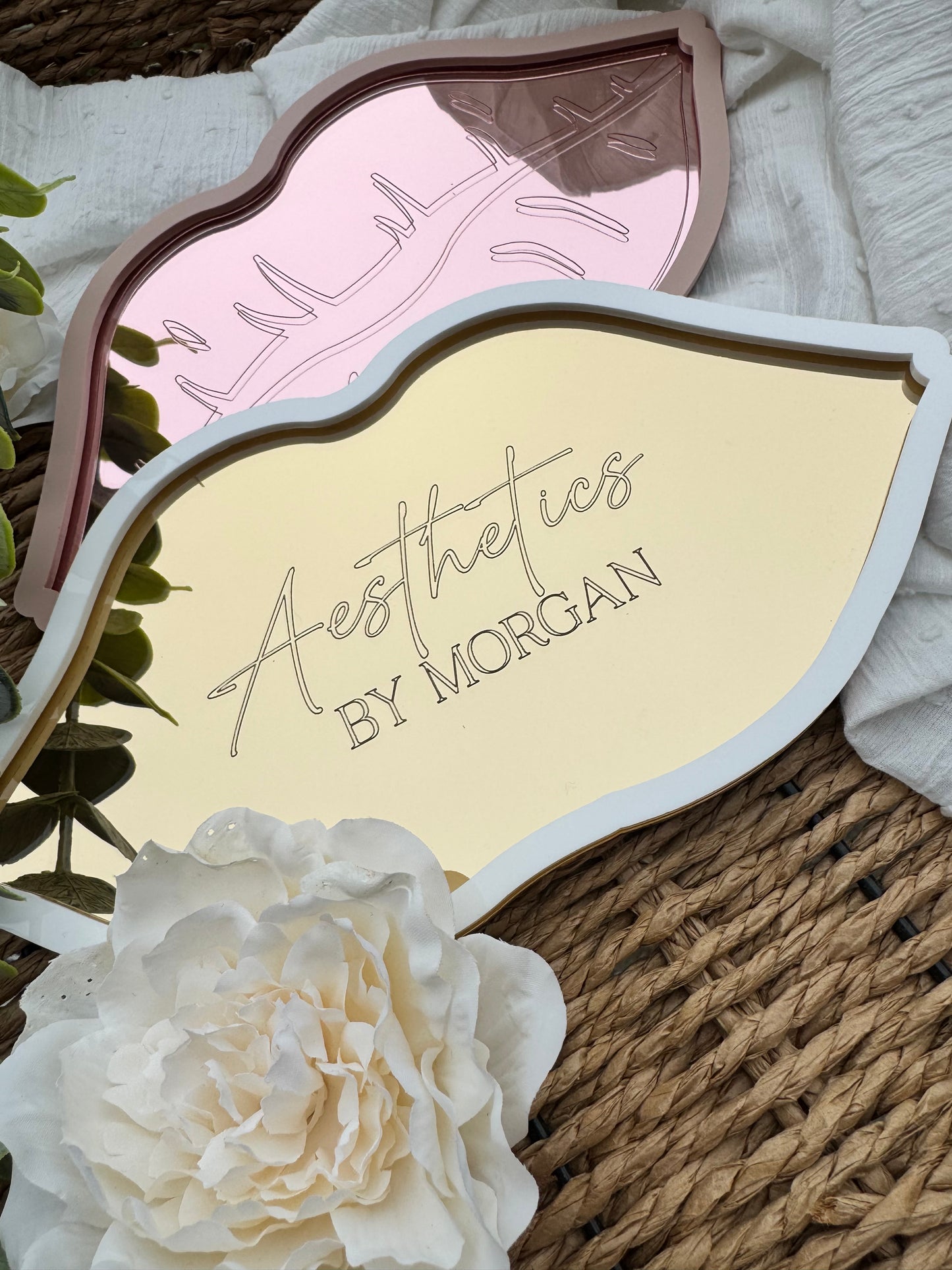 Personalised Lip Shaped Acrylic Trays