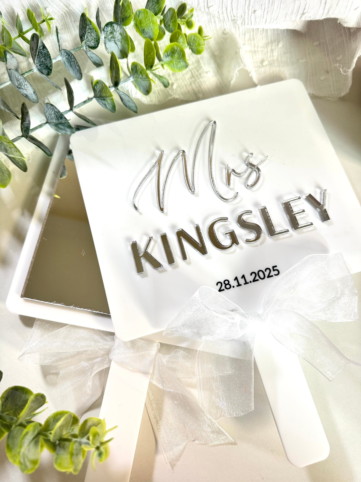 Personalised Bridal Handheld Mirror