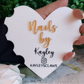3d heart Nail Technician Picture Prop, 'NAILFIE' heart