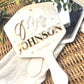Personalised Bridal Mirror handheld with pearls