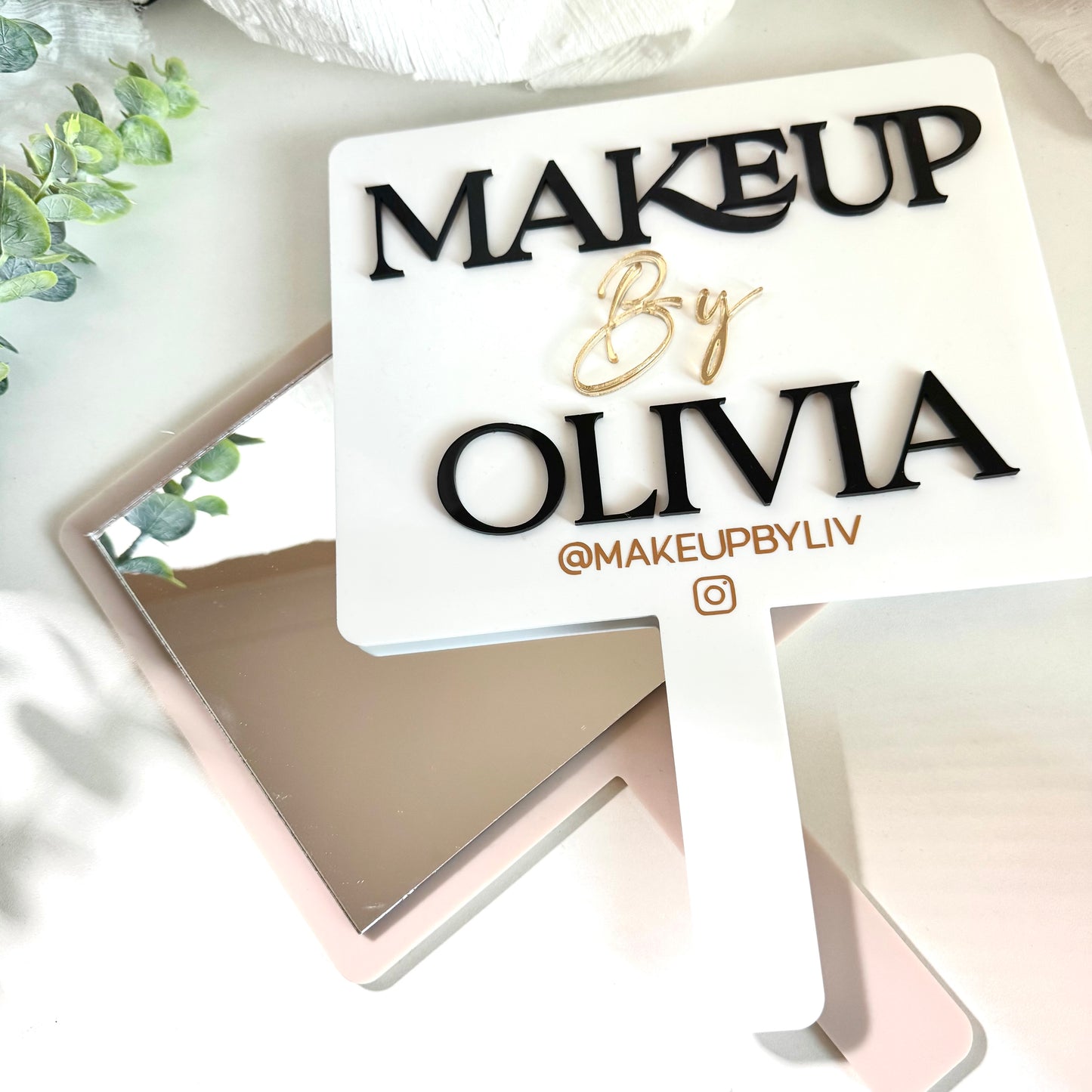 Personalised Handheld Makeup Mirrors
