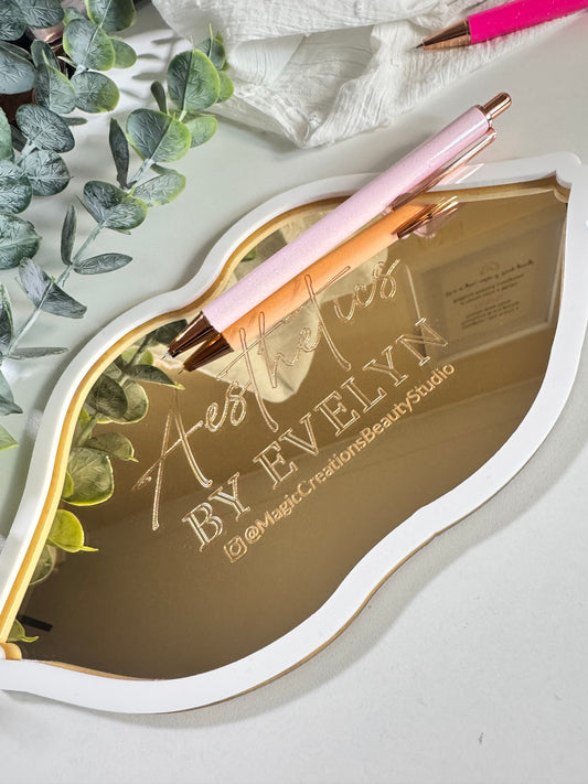Personalised Lip Shaped Acrylic Trays