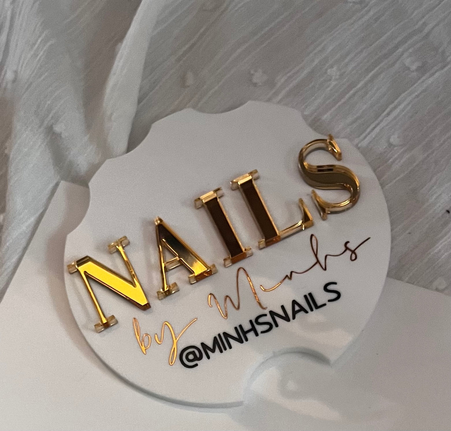 3d NAIL Technician Picture Prop, 'NAILFIE' Disc