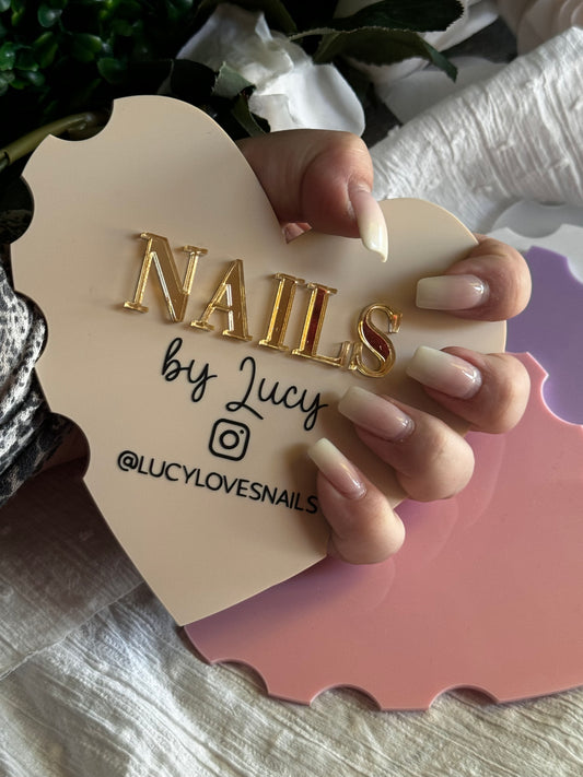 3d heart Nail Technician Picture Prop, 'NAILFIE' heart