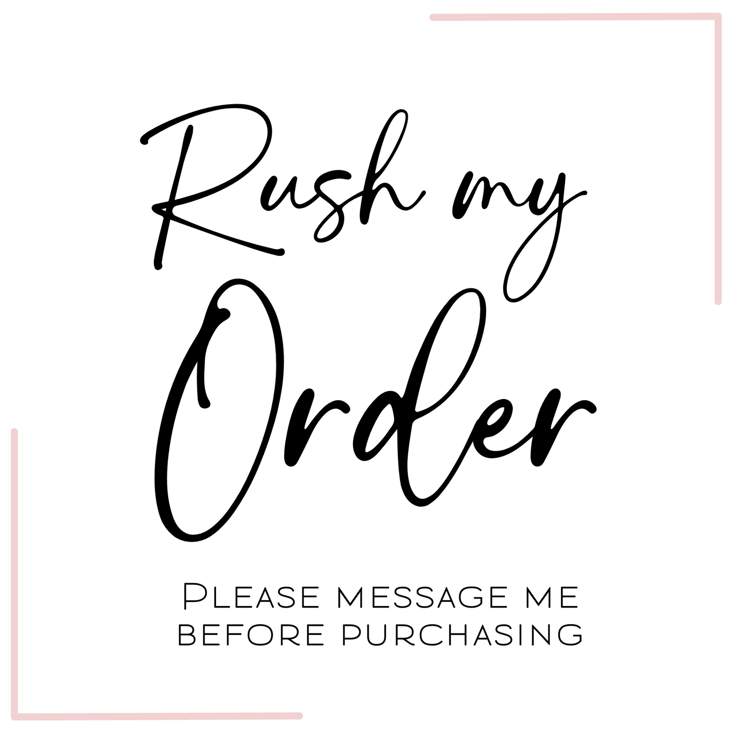 RUSH MY ORDER - DISPATCH WITH IN 2-3 WORKING DAYS