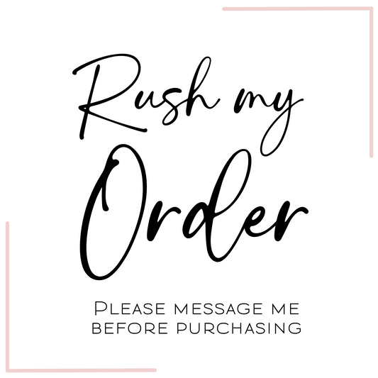RUSH MY ORDER - DISPATCH WITH IN 2-3 WORKING DAYS