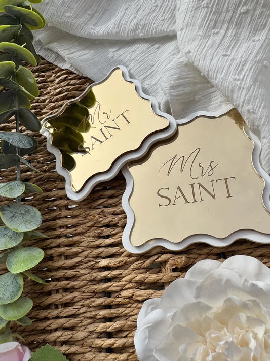 Personalised "Mr & Mrs" Acrylic Coasters